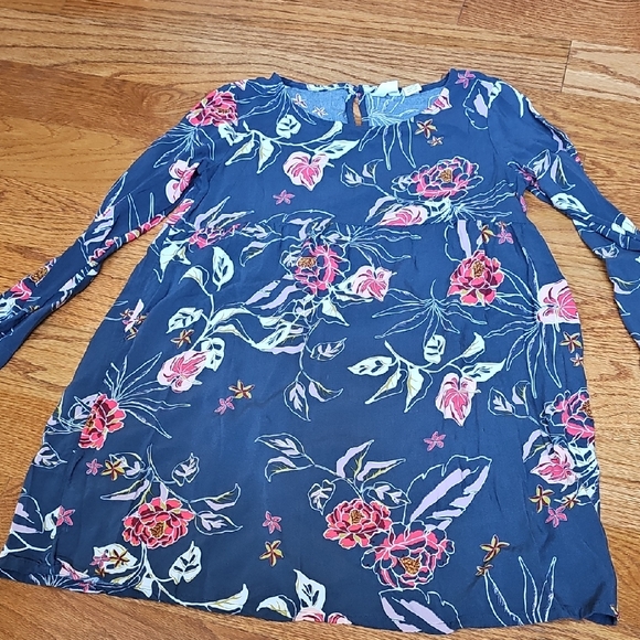 Roxy Floral Long Sleeve Dress - Picture 1 of 3